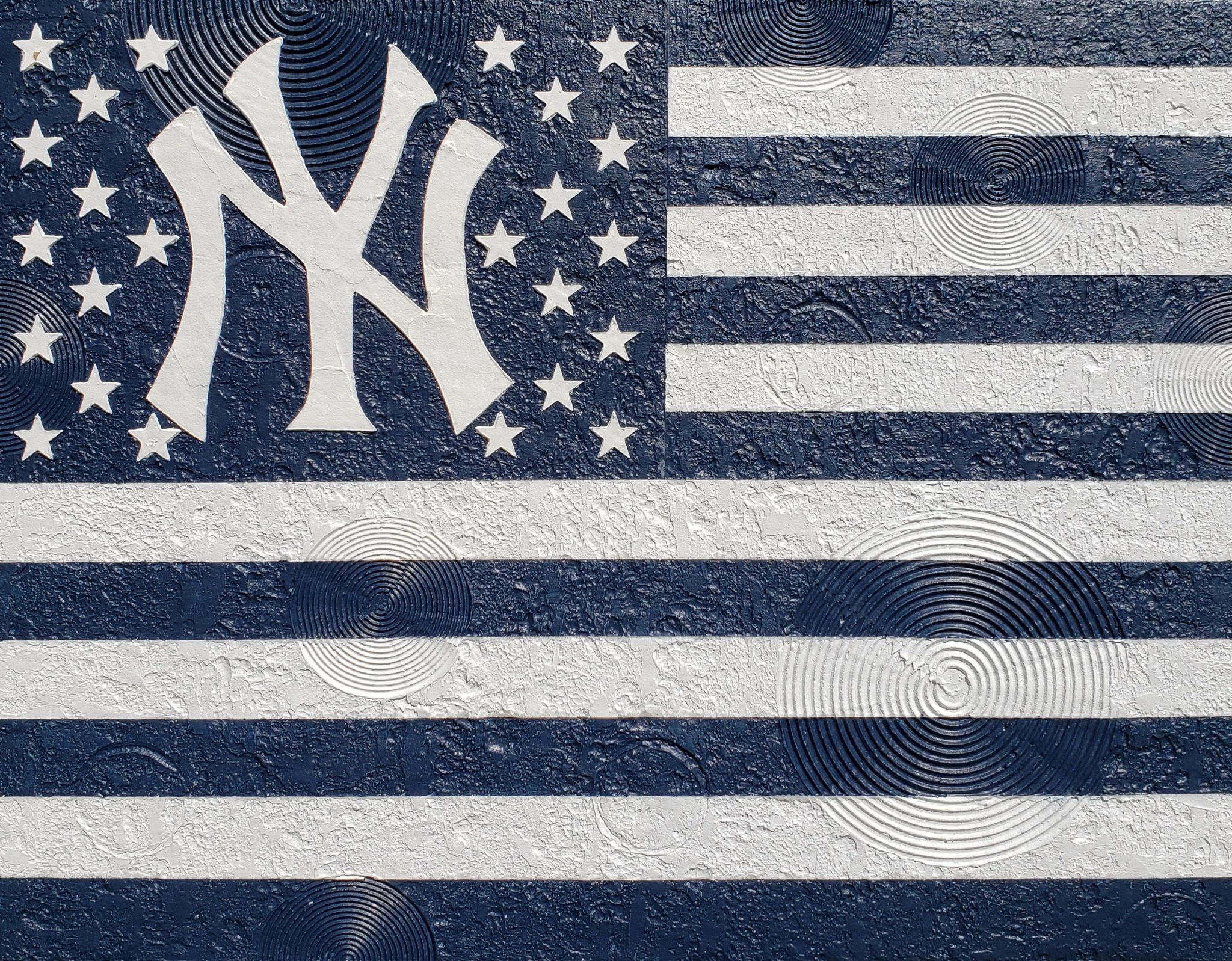 Crystal Hover on X: This time I did a Yankee pinstripes flag! I
