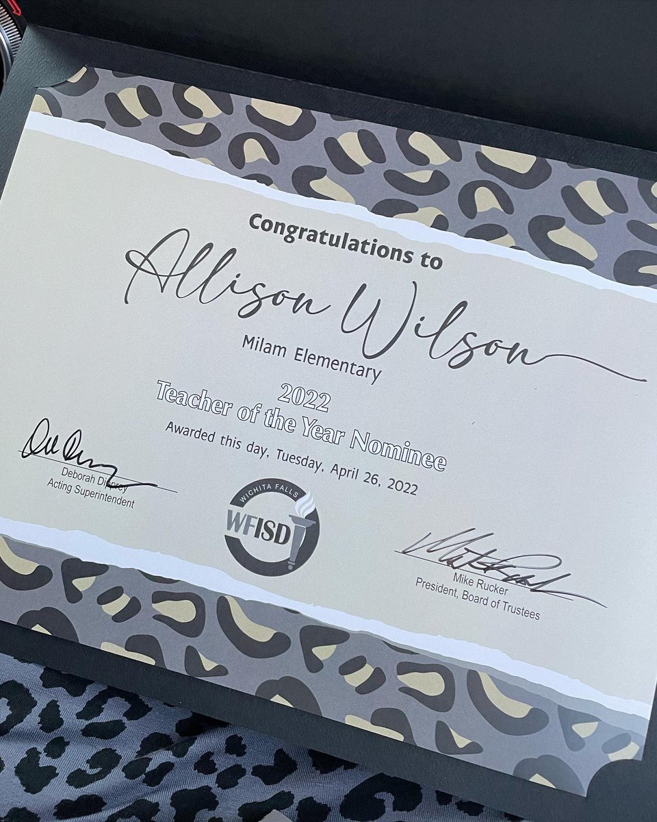 I was beyond blessed with an honor to represent my school as Milam’s Teacher of the Year at the district banquet. This is something I will forever cherish. 👩‍🏫 ❤️