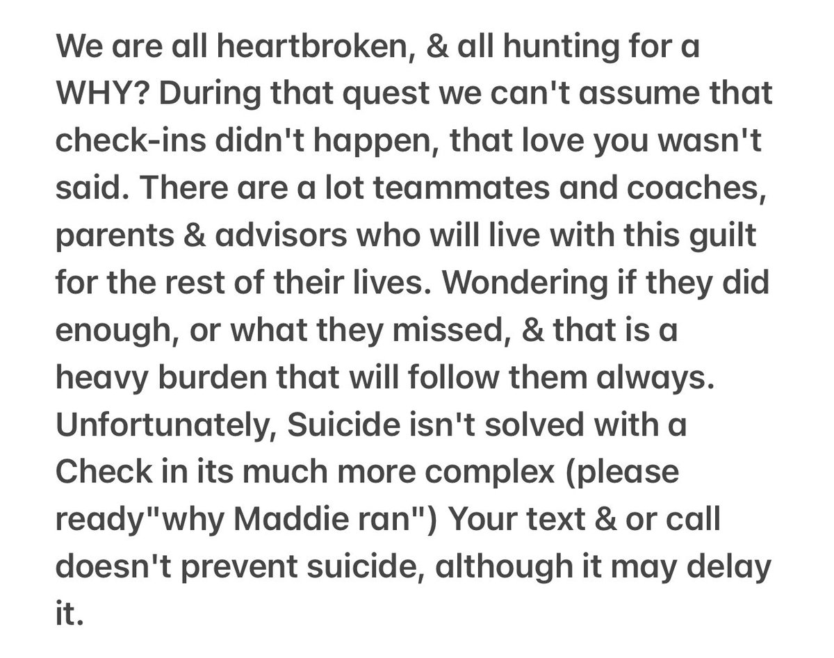 ToriTyson's tweet photo. Heavy heart tonight! Please remember that many family, friends, coaches, &amp; advisors are mourning heavy, &amp; beating themselves up about what they may have missed! Today a piece of them all died. As we mourn let us be mindful &amp; intentional with solutions ♥️ https://t.co/b2thCo8BUz