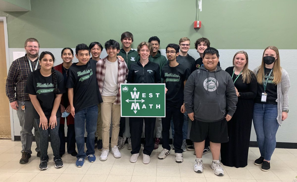 GWmath's tweet image. GW Math Team banquet, 21-22!
Celebrating a successful season and cheering on Ishaan Gupta, Ellis Irwin and Manaav JaJodia as they compete in the State meet this weekend! GO WEST!