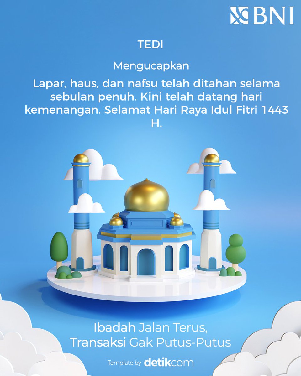 sertiadi's tweet photo. Buat kartu lebaran kamu di https://t.co/DrEQZcUo1d dari @detikcom #lebaranmenyejukan https://t.co/3kfHfERh5V