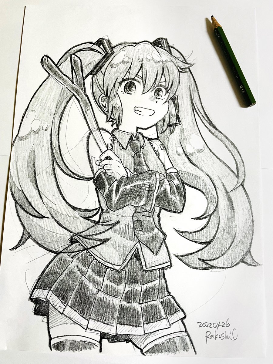 落島 消しゴムが見当たらないので2b鉛筆のみ使用のミクさんです 初音ミク Vocaloid ボーカロイド アナログイラスト T Co Tuypmrlp9c Twitter 落島 消しゴムが見当たらないので2b鉛筆のみ使用のミクさんです 初音ミク Vocaloid ボーカロイド アナログイラスト T Co Tuypmrlp9c Twitter