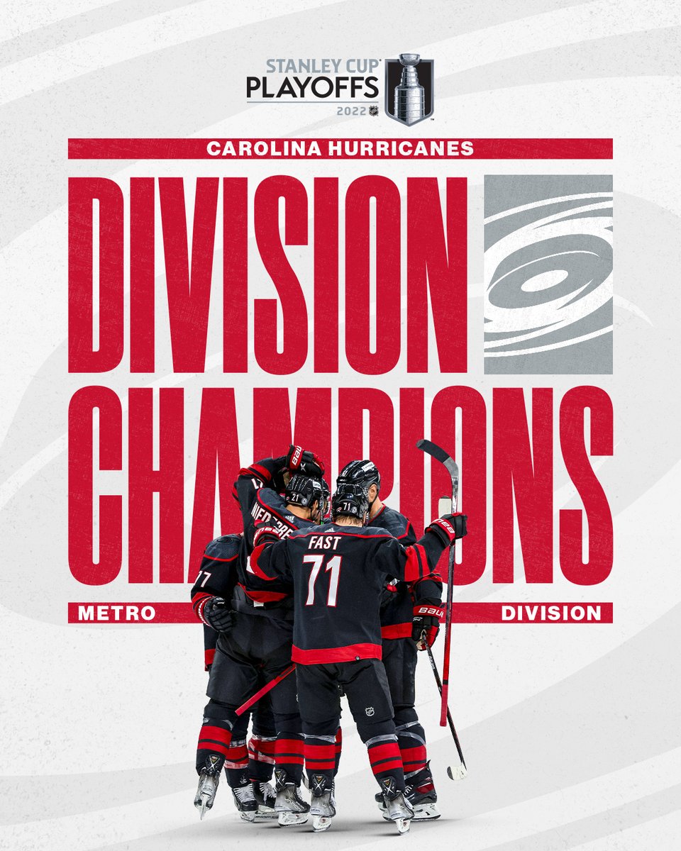 The @Canes are your 2021-22 Metropolitan Division champions! #StanleyCup