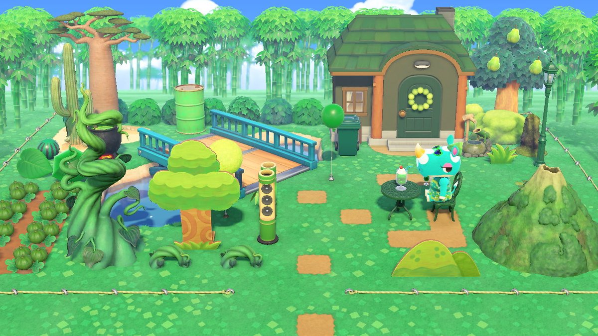 DsSyris's tweet photo. they only wanted green so they get green #green #AnimalCrossing #ACNH #NintendoSwitch https://t.co/RWJbMyu6Xq