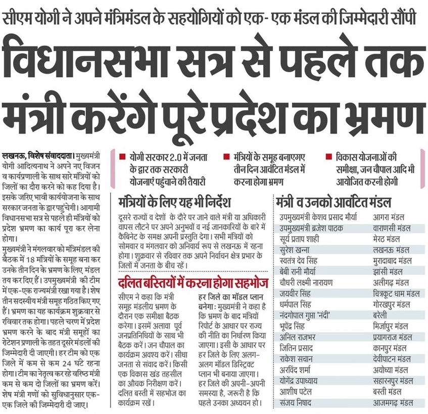 myogioffice's tweet photo. विधानसभा सत्र से पहले मंत्री करेंगे पूरे प्रदेश का भ्रमण

मुख्यमंत्री श्री @myogiadityanath जी महाराज ने अपने मंत्रिमंडल के सहयोगियों को एक-एक मंडल की जिम्मेदारी सौंपी https://t.co/cv78GuXhv5