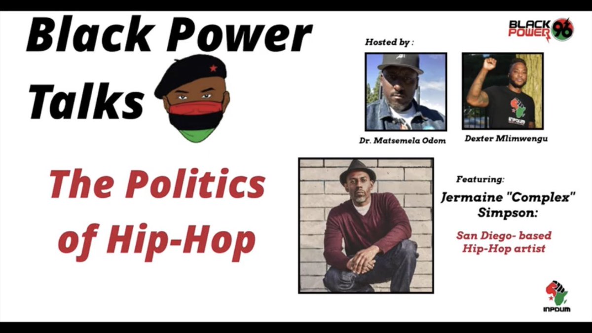 _InPDUM's tweet photo. Uhuru Comrades, friends & supporters! Check out #BlackPowerTalks #95: The #Politics of #HipHop https://t.co/YRxjsxtlKx ✊🏿❤️🖤💚 #AfricanInternationalism @APSPusa #UhuruMeansFreedom #Complex #SanDiego #BlackPower96FM https://t.co/37wf1LfA6o