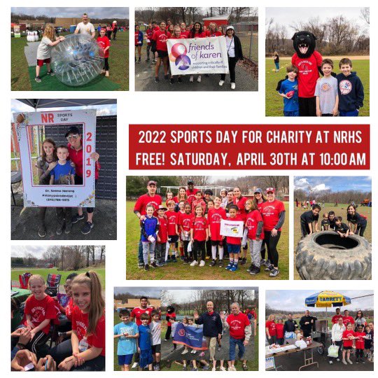 labier_jennifer's tweet photo. Sports Day For Charity is Saturday 10-1 at North Rockland HS &amp; free entry begins at 9:45am.  There will be sports zones, obstacle courses,  karaoke, and law enforcement stations!  Free swag bags &amp; more!  @cysticfibrosis @FriendsofKaren @SU2C @7BOOMERESIASON https://t.co/aoj8YQc1kY