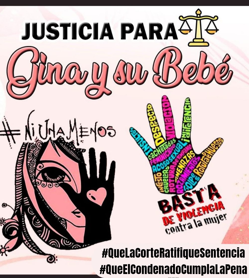 Condenado por FEMICIDIO de Gina y su Bebé no es trasladado a El Dorado

 Exigimos que FEMICIDA de Giannelly Pirrongelli sea trasladado a un centro penitenciario 

#JusticiaParaGinaYSuBebe #PrisionSinEvasion