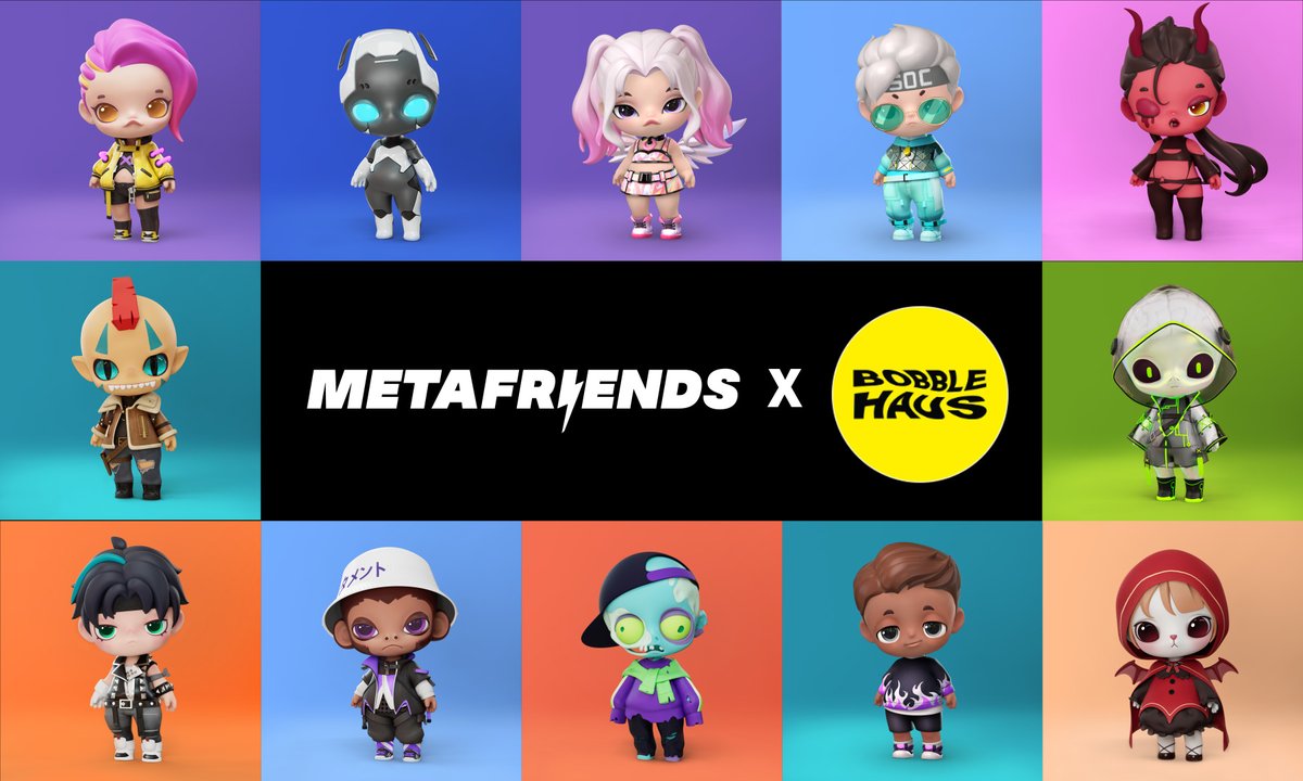 MetaFriends promised of the Sustainable Innovation and here is how we keep it--

We have official invited <a href="/bobblehaus/">BOBBLEHAUS</a>, renowned for their genderless and comfy clothes, to design the next patch of NFT! 

Cannot help to imagining how DELICATE our next series will be. 🥰