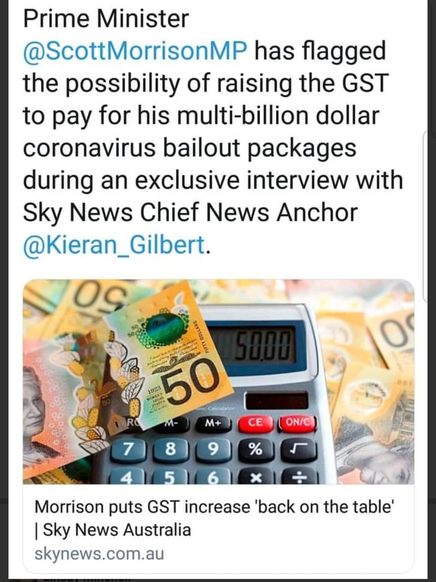 tax_church's tweet photo. @JEChalmers @ALeighMP He’ll increase the GST too… https://t.co/RJkkWX2M0t