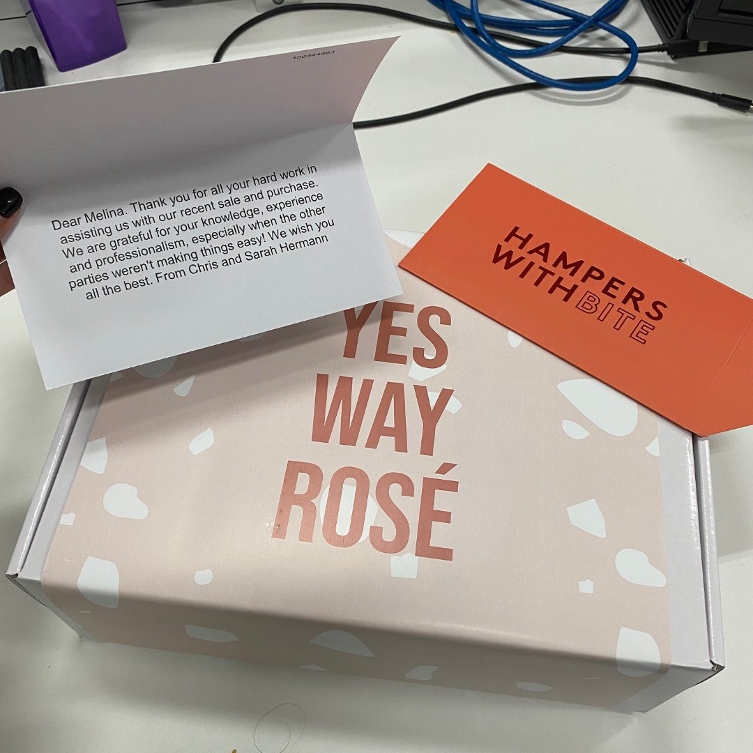 CouttsLegal's tweet photo. WOW! What an amazing gift our Campbelltown Licenced Conveyancer, Melina Costantino received, keep up the good work Melina! 🤩 https://t.co/o24StcvOKC