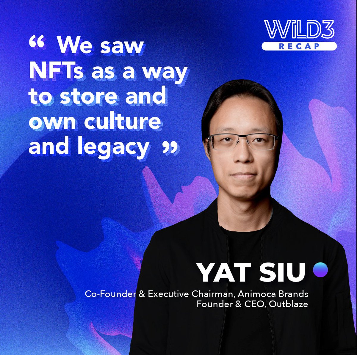 @ysiu of @animocabrands on #WILD3 and the dawn of the metaverse. 

If you missed WILD3, look out for our upcoming flagship conference WD SEA 2022. Hint: we're getting physical.

#nft #blockchain #metaverse #web3 #techconference2022 #BOOM #unicorn #techspeak #wilddigital