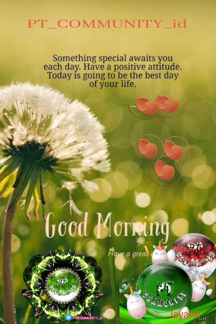 Ari3fn68's tweet photo. 🕌✨ Good morning...
To All Big Fam
PT COMMUNITY 💜

🌸 Sesuatu yang istimewa menanti Anda setiap hari.  Miliki sikap positif.  Hari ini akan menjadi hari terbaik dalam hidupmu.🤗💜👌

#CokuCryptoCurrency
#PejuangTangguhCommunity
#MorningSunshine

@CokuNew
@PT_COMMUNITY_id https://t.co/ymSfbVxlgU