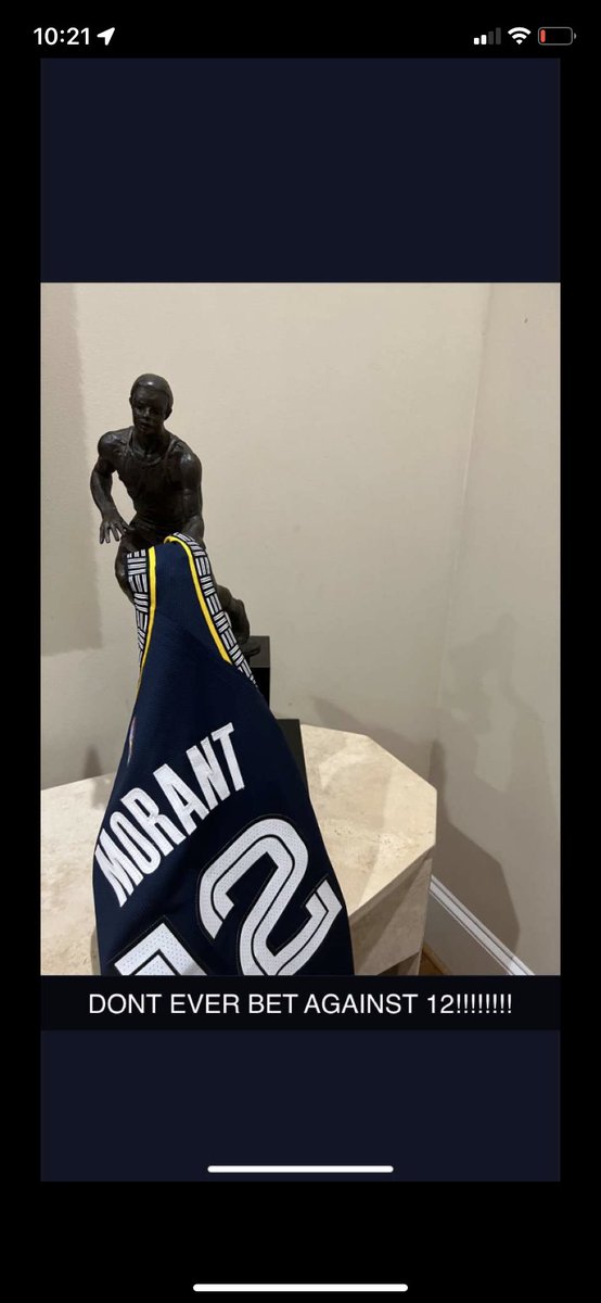 DONT EVER BET AGAINST 12 EVER!!!!!! <a href="/JaMorant/">Ja Morant</a>