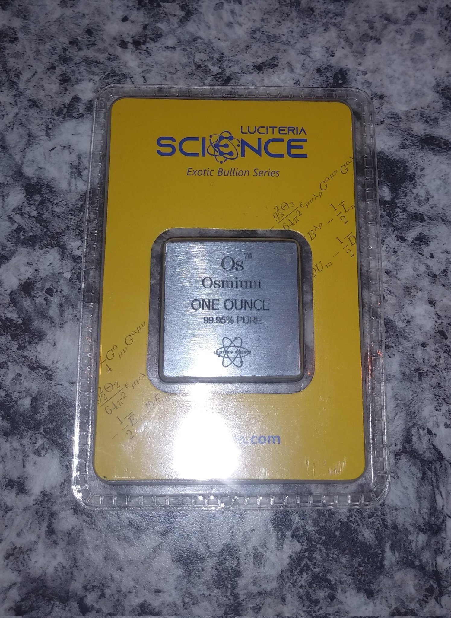 Tim Hack #silversqueeze on Twitter: "The first #osmium bars ever