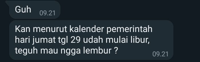 Diambil ngantuk, ga diambil rugi🥲