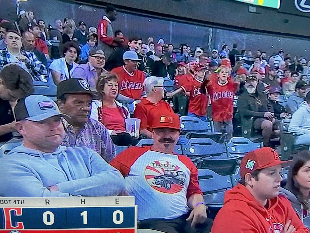 StepEldridge's tweet image. Is this Mark Trumbo at the game?