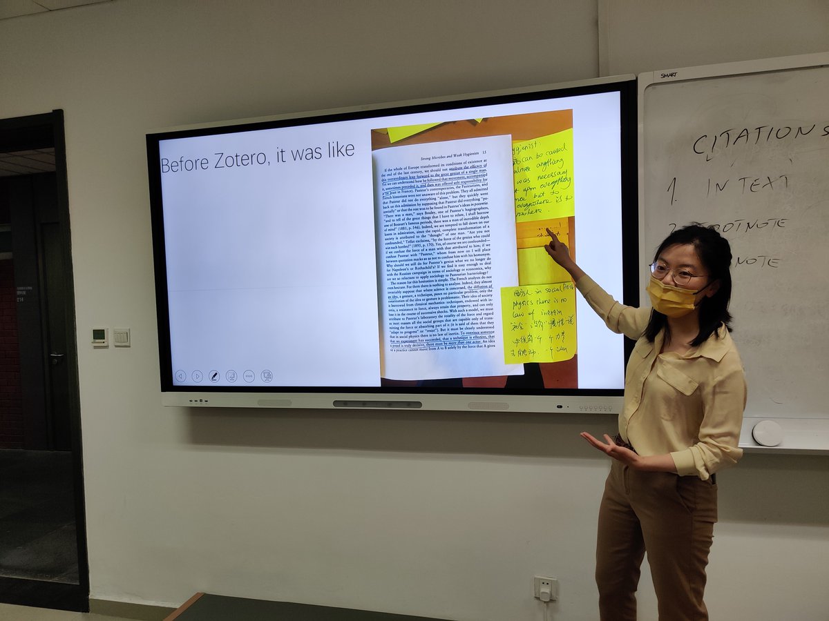 gdjurdjevich's tweet image. Today I have honor to invite dr Yarong Chen to my class Digital Humanities. She give lecture about Zotero and bibliography in digital world. This lecture is part of International Digital Humanities Day which will be celebrated tomorrow April 28.
#DayofDH2022 #DiversityinDH