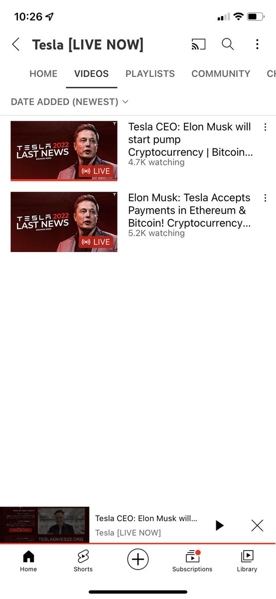 JustinMortlock's tweet photo. @elonmusk found this on YouTube during your live stream…misinformation https://t.co/BlmsfQ0TCF