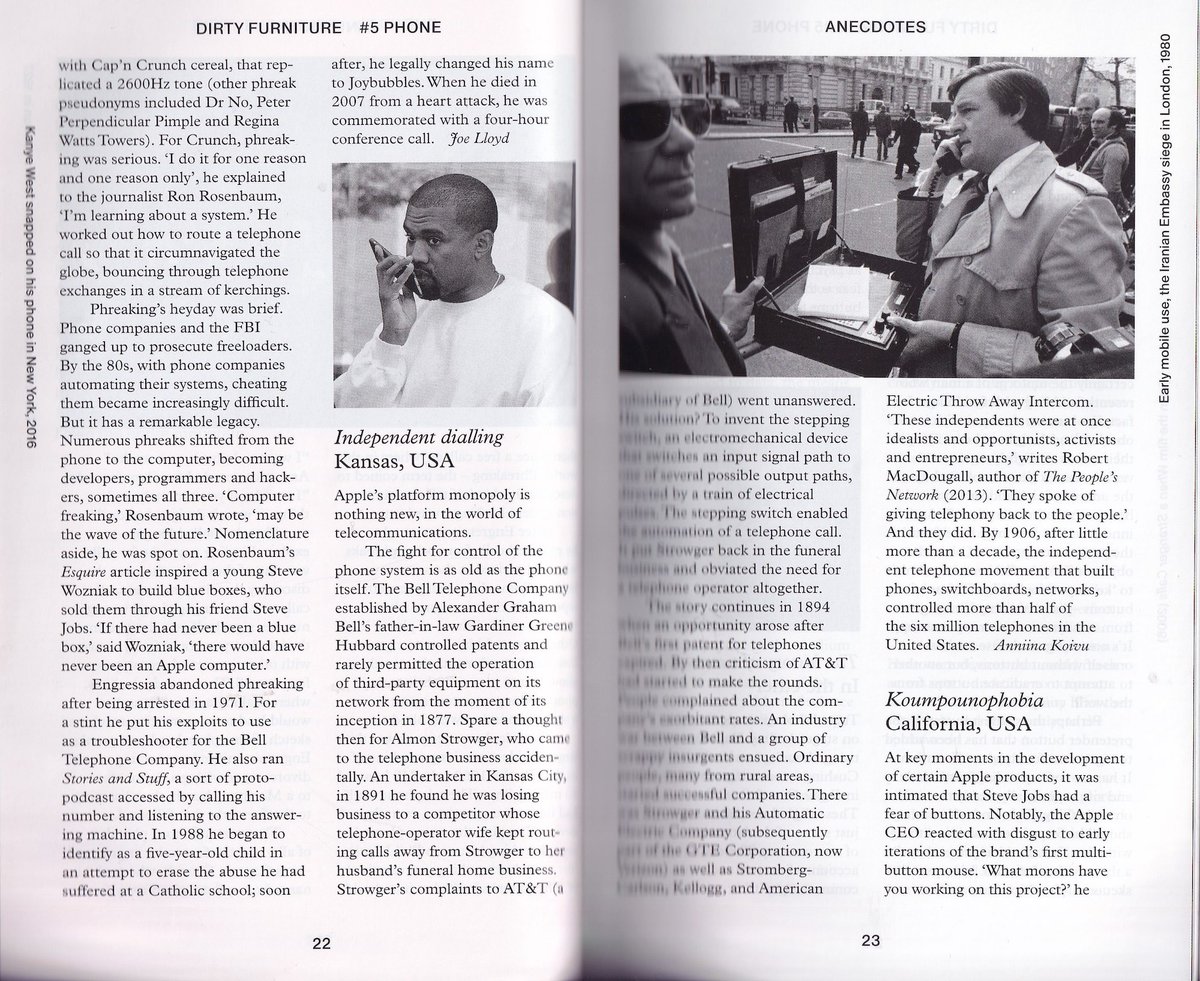 The phreaker, Joe Lloyd 

from Dirty Furniture #5 Phone.