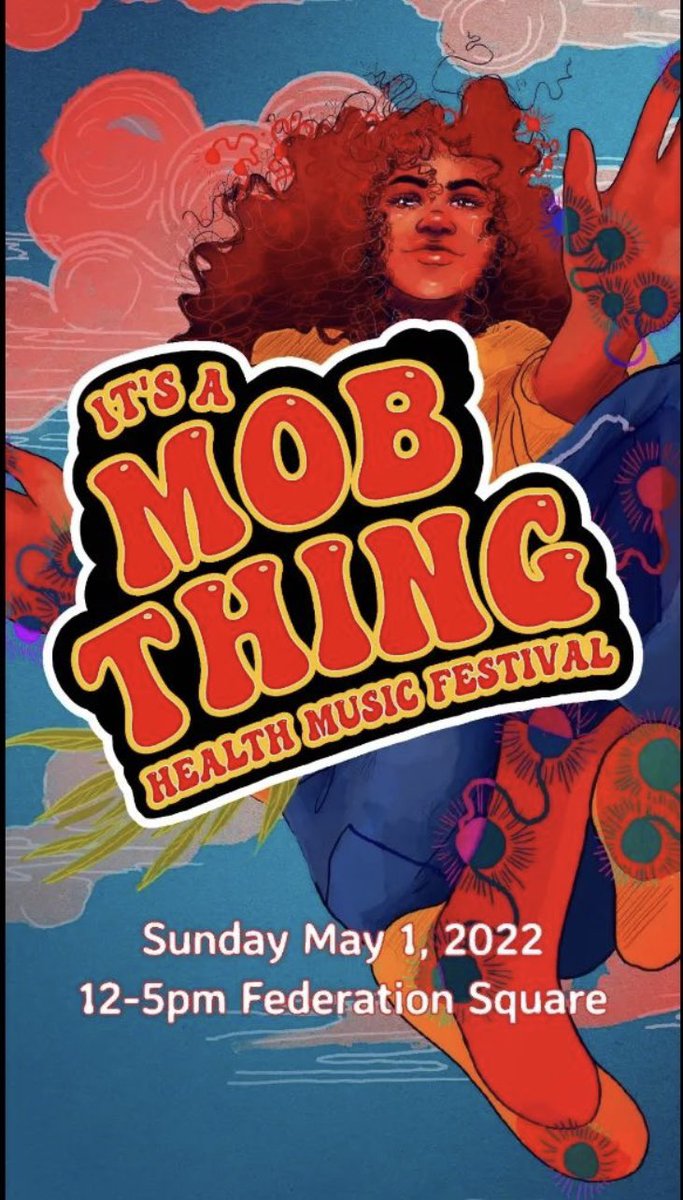 #Blackfullatwitter 
Here you mob, come out on Sunday to the ‘It’s a Mob thing Health music festival’. Details on the flyer below!
#AboriginalHealth #Vic