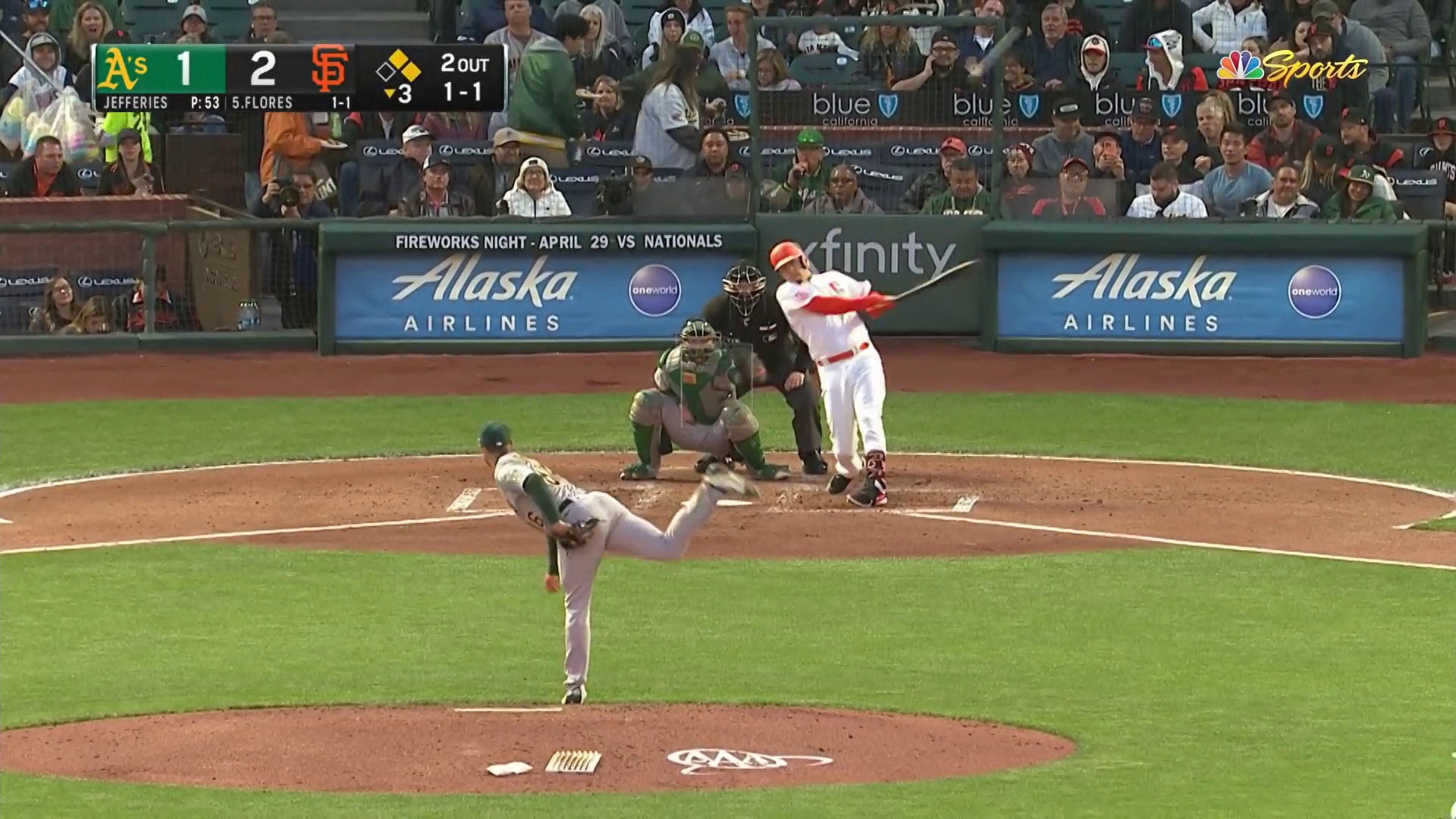 Talkin’ Baseball on Twitter: "This ball left Wilmer Flores bat in a ...