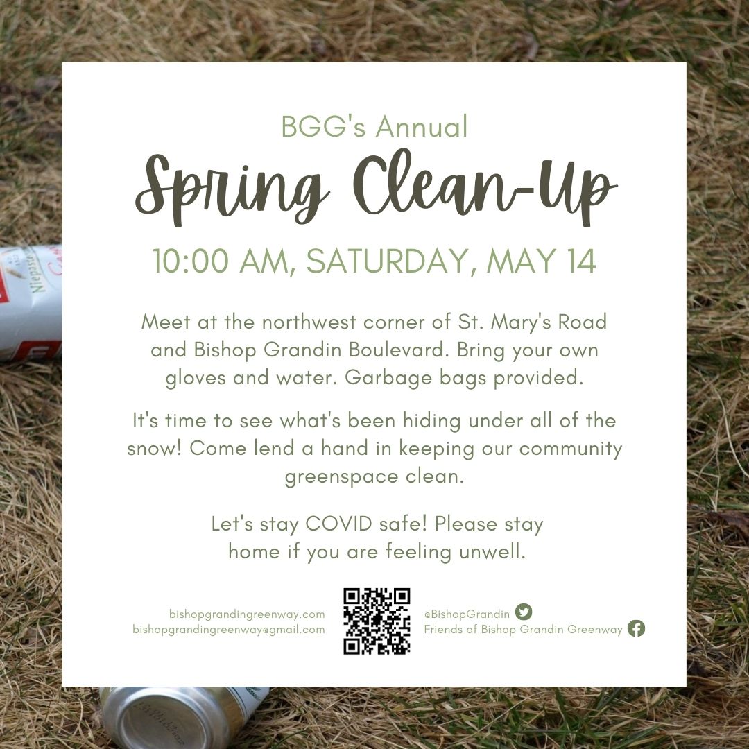 awasisak's tweet photo. Come help us clean up the Greenway on May 14! 

We are optimistic that the snow will be gone by then 🙃 https://t.co/hnqhgoOZVn