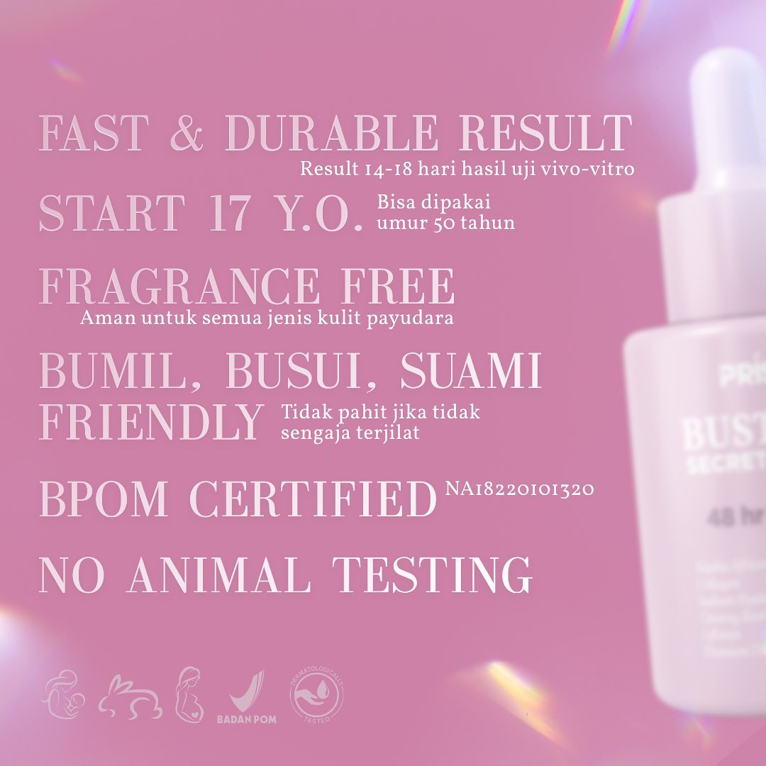 beautyprisa's tweet photo. 3 Ingredients Utama buat bumil & busui:
✅ Kigelia Africana
✅ Ginseng Root Extract
✅ Liftonin
Yes sure, aman buat bumil & busui, ya! Saran, tetap dibilas pakai air jika PRISA terkena nipples saat akan menyusui.
#prisa #MakeItTight https://t.co/DZkBYGDd69