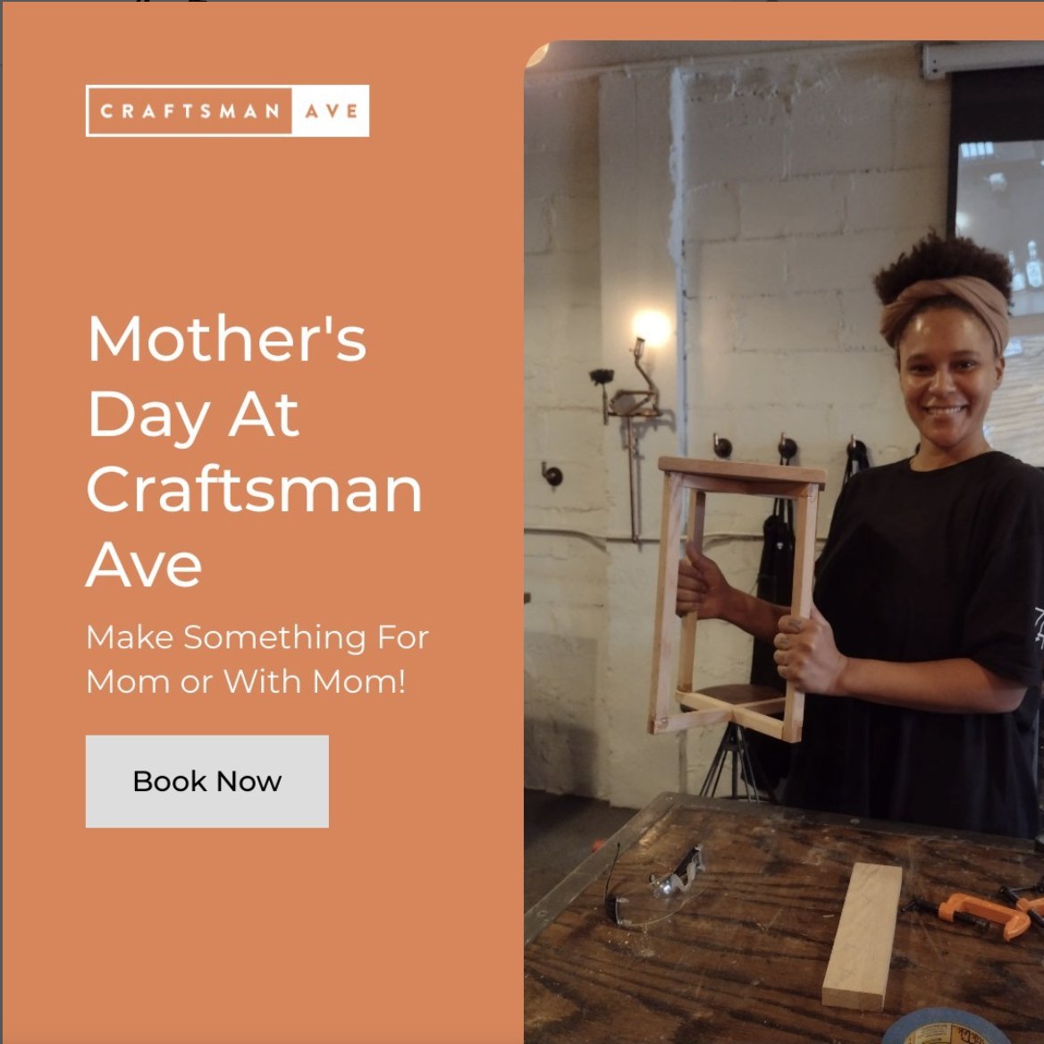 Did you make your mom a gift yet? Book a workshop this week! craftsmanave.com 
#mothersdaygift #gowanus #brooklyn #DIY