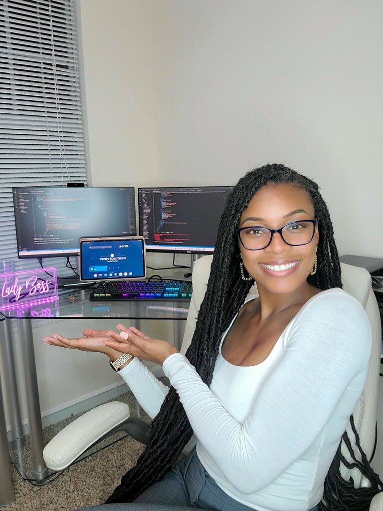 vivifysolutions's tweet photo. So I did a thing, Ive launched my own tech company!☺️ As a black woman in tech, Im super excited for this journey! I’ll be developing/managing mobile apps &amp; web apps for all sized businesses throughout the country! #blackwomanmagic #blackwomenintech https://t.co/B7h3S2i1bD