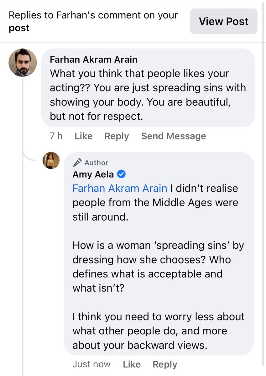 Why do so many people exist who have such strong views about what is acceptable for a woman to do or not do? What a woman chooses to wear is HER decision.