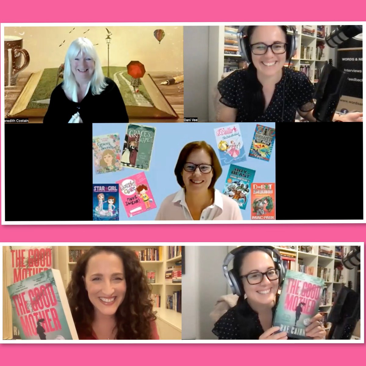 Was a girls night in last night with the prolific <a href="/MeredithCostain/">Meredith Costain</a> &amp; Louise Park two absolute powerhouses in the industry! 

I also spoke to the lovely <a href="/RaeCairnsWrites/">Rae Cairns</a> about her amazing debut book The Good Mother, motherhood &amp; the struggle to publication!