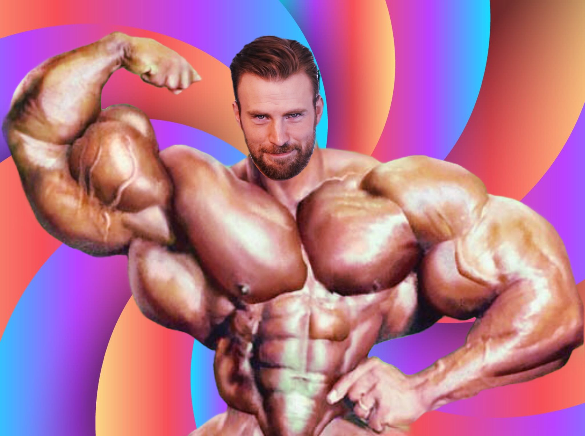 chris evans muscle gain