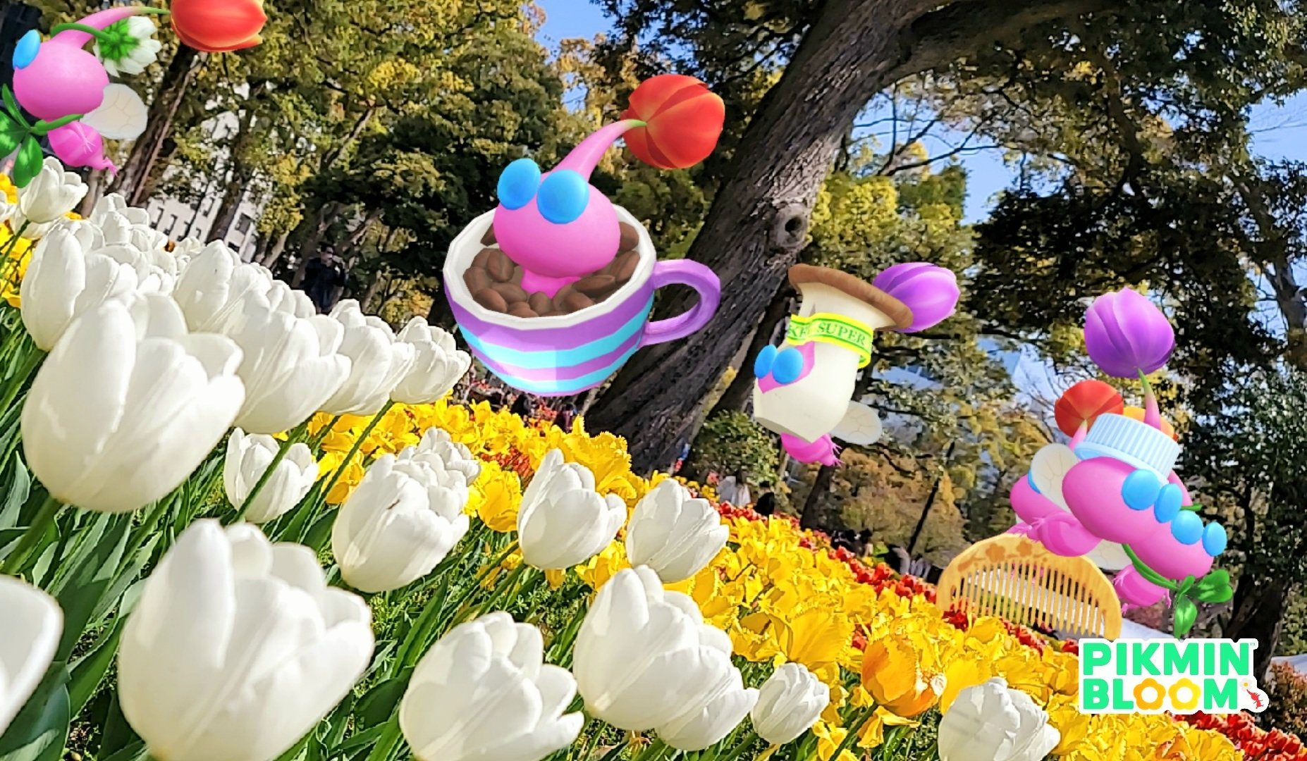 Pikmin Bloom Japan おすすめスポット ピクミンブルーム でビッグフラワーを咲かせたら 本物のチューリップも見に行きましょう 東京 国営昭和記念公園 茨城 国営ひたち海浜公園 北海道 かみゆうべつチューリップ公園 皆さんのおすすめ