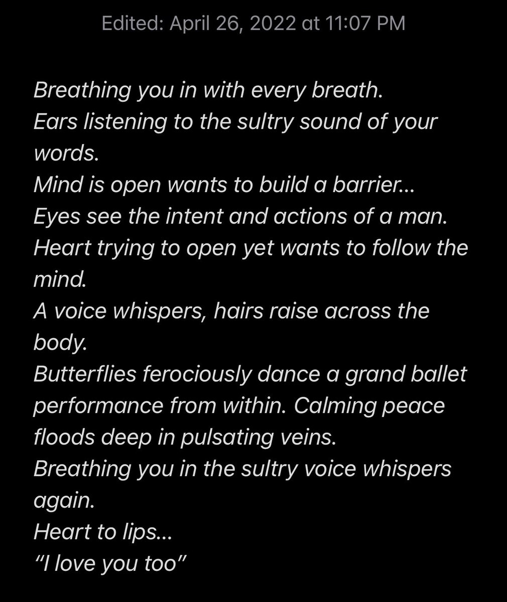 SequoyahSpeaks's tweet photo. I haven’t written like this in YEARS…
Wrote a poem…
#poetry #LOVE #poems #lovepoem #feelingsometypeofway https://t.co/n3g4NDNTeG
