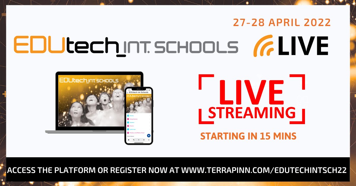 edutech_asia's tweet image. ⏰ #EDUtechIntSch&apos;s opening keynote is starting in 15minutes
Its time to access the platform now: bit.ly/3uFTXXg
Or you have yet to register, get your free pass now at 

#edutwitter  #Internationalschools #Education #internationalschooleducation