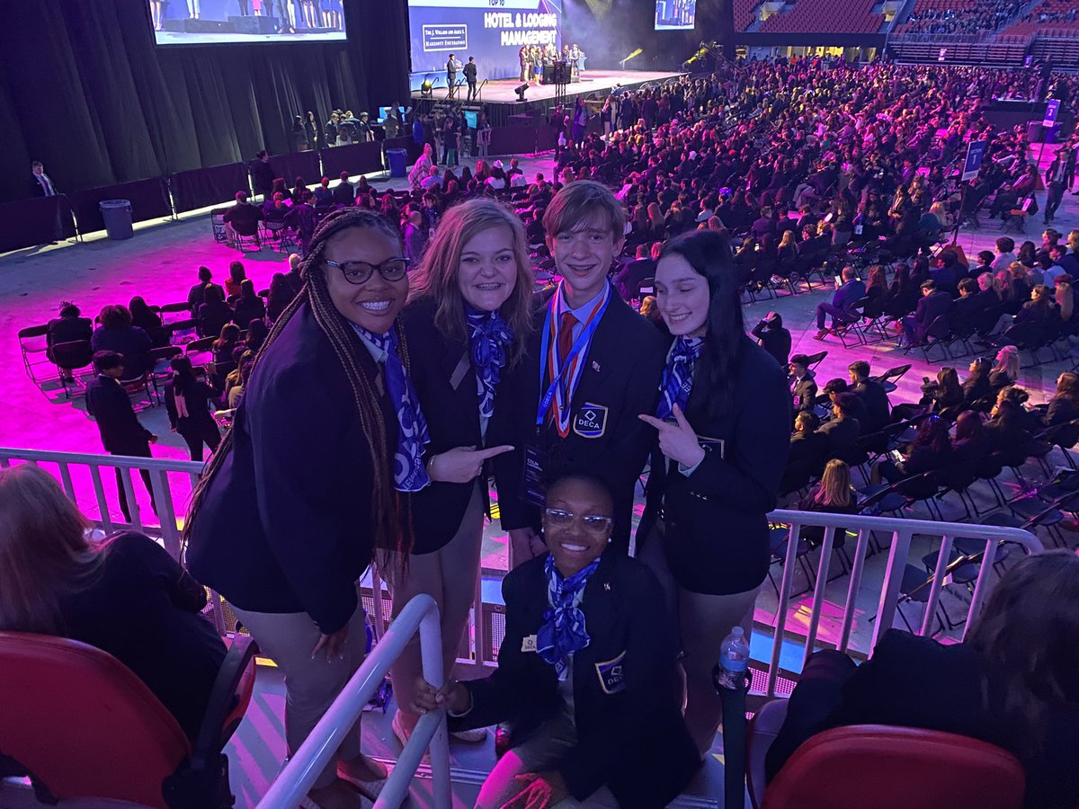 BHS DECA has a TOP 10 in the WORLD winner!  Colin Carpenter made it to the International stage to receive his award and made his teacher VERY proud!!  Colin has a very bright future!!