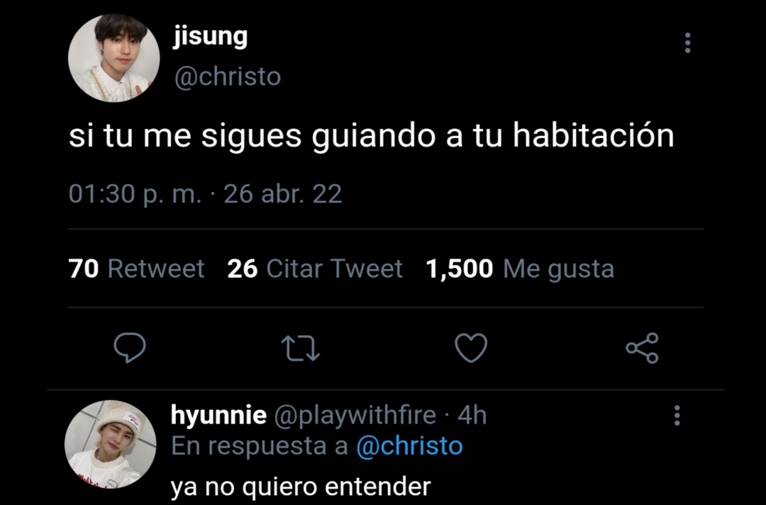 3rdlights's tweet photo. church - au minsung

Jisung, hijo de padres muy cristianos, apegado a su religión por conveniencia o miedo. Minho, hijo escondido del papa de la iglesia, lo cual le genera odio a todo lo que tenga que ver con el cristianismo.

"quedate en el suelo hasta que tus rodillas duelan" https://t.co/xxwwRvGxMq