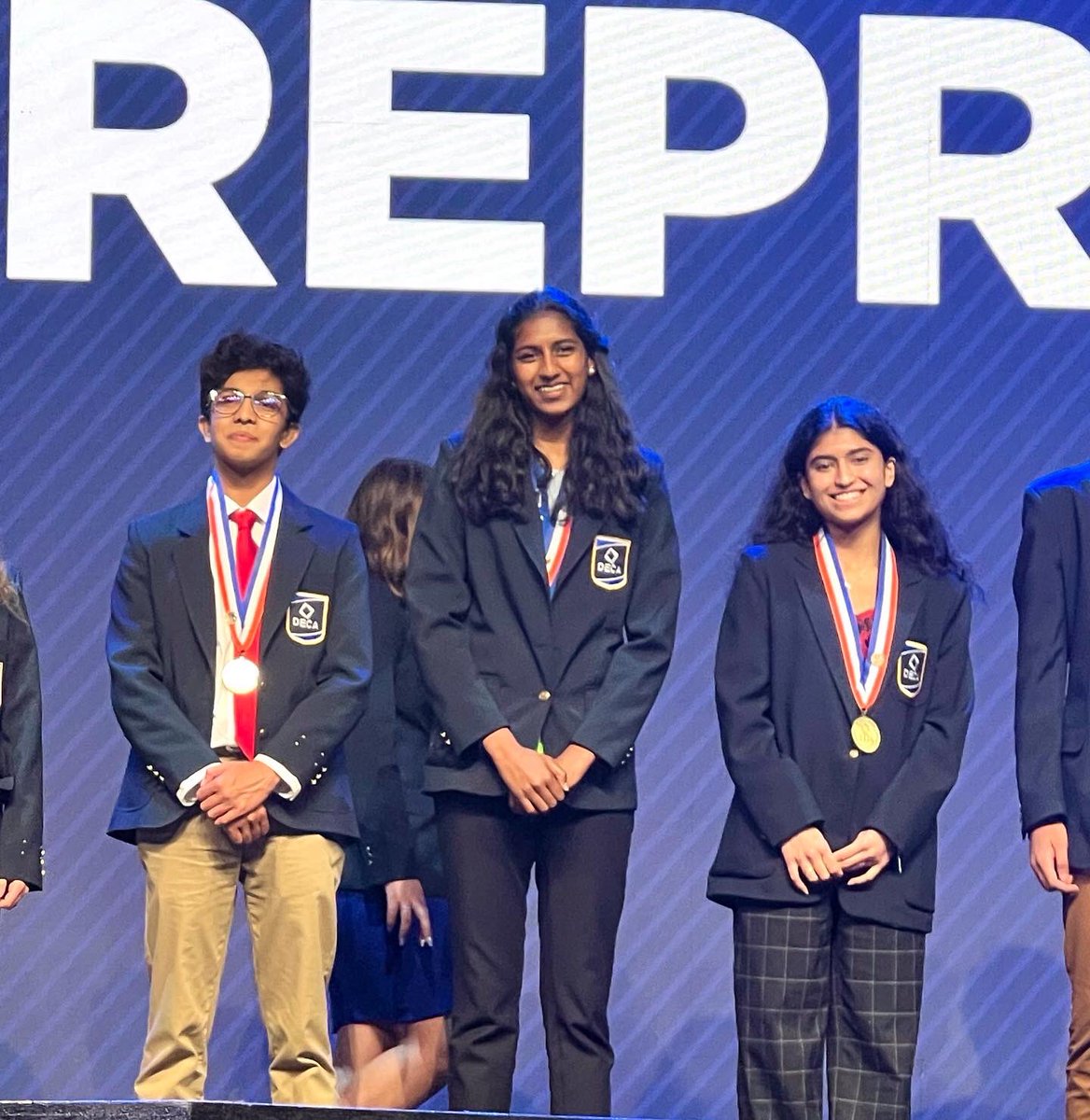 MsVMarketing's tweet photo. @bwhsdeca is so proud of our #DECAICDC Top 10 Finalist in ENT Raaga🌏
Can’t wait to see what you do next year as @virginiadeca Position 1 VP Elect🔷
#BWHAT #BDECA
#VADECAFiredUp
#MaxMomentum https://t.co/Upk9GgqEbt