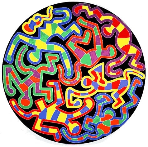 KeithHaringArt's tweet photo. Monkey Puzzle, 1988 #neoexpressionism #keithharing https://t.co/kl4mBMosxx