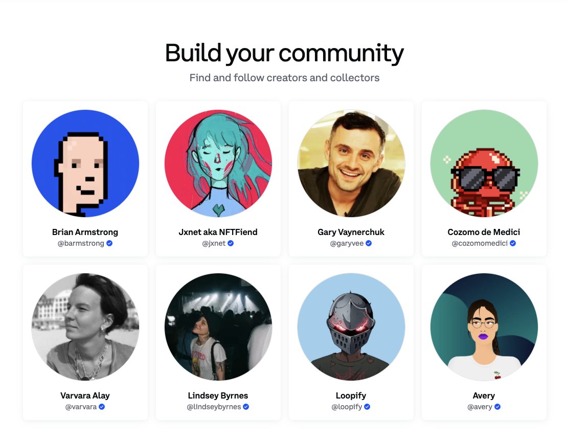 Cool to see <a href="/VarvaraAlay/">Varvara Alay</a> on the front page of @Coinbase_NFT 
<a href="/FlowerGirlsNFT/">The Flower Girls 🌸</a> 🌻