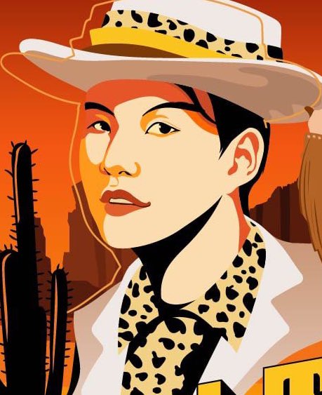 cathyoongi's tweet photo. leopard print cowboy yoongi in the mv ig?🫤 https://t.co/2YP3jw0XDN