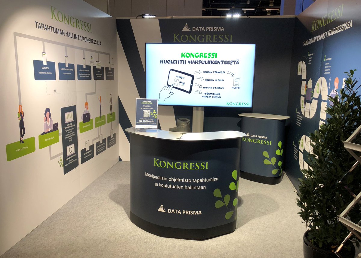 DataPrism's tweet photo. Kurkista ennakkoon messuosastollemme! Kaksipäiväiset Kongressimessut alkavat Helsingin Messukeskuksessa tänään, ja esittelemme tapahtumassa monipuolista Kongressi-tapahtumanhallintajärjestelmäämme osastolla 59. Tervetuloa tutustumaan! 🙂
#kongressimessut #dataprismaoy #kongressi https://t.co/aTVFWHme17