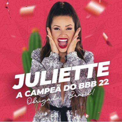 adriana_go3's tweet image. VOCÊ É BICAMPEÃ DO BBB JULIETTE 🥇