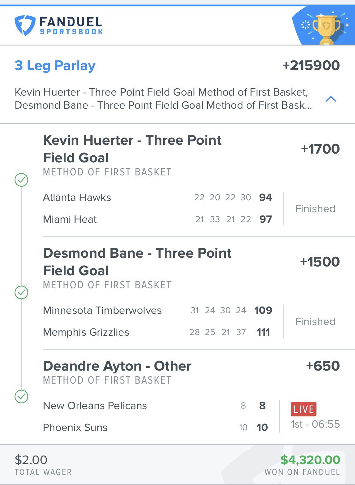 Pickswise on Twitter "These method of first basket parlays go CRAZY 🔥