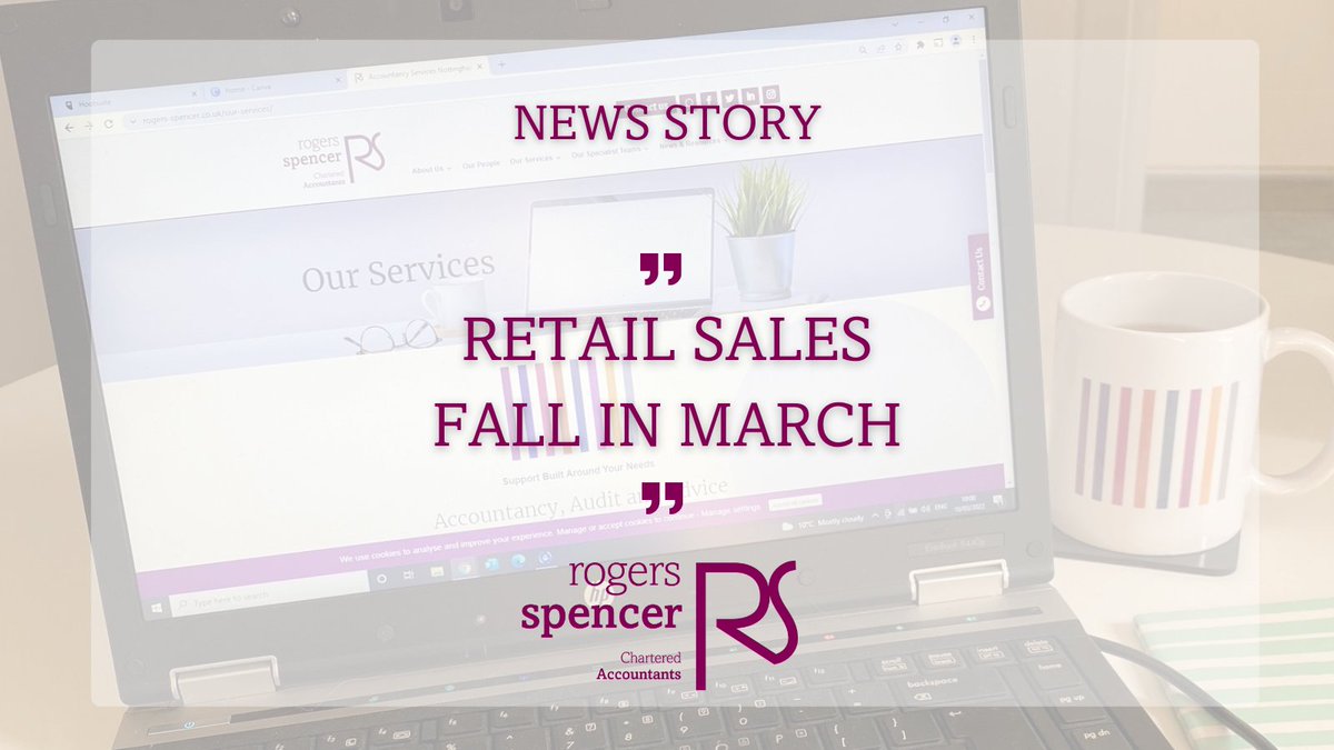 rs_accountants's tweet photo. The latest retail report from the Office for National Statistics (ONS) has shown a drop in retail sales over March.
Read the full article on our website.
#BusinessNews #RetailNews #CostOfLiving #FuelPriceIncrease #InflationIncrease #NottinghamAccountants #AccountancyNews https://t.co/zrRgNoOJ67
