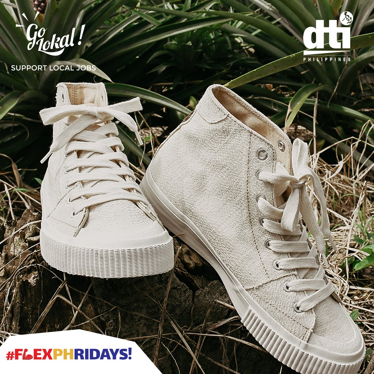 FlexPHridays's tweet photo. As an advocate of sustainability, Creative Definitions offers unique, world-class products like the Lakat sneakers. Together with the Negros weaving communities, they practice responsible use of indigenous natural materials. #FlexPHridays #DesignPhilippines #BuyLocalGoLokal https://t.co/fG6OXJVfBb