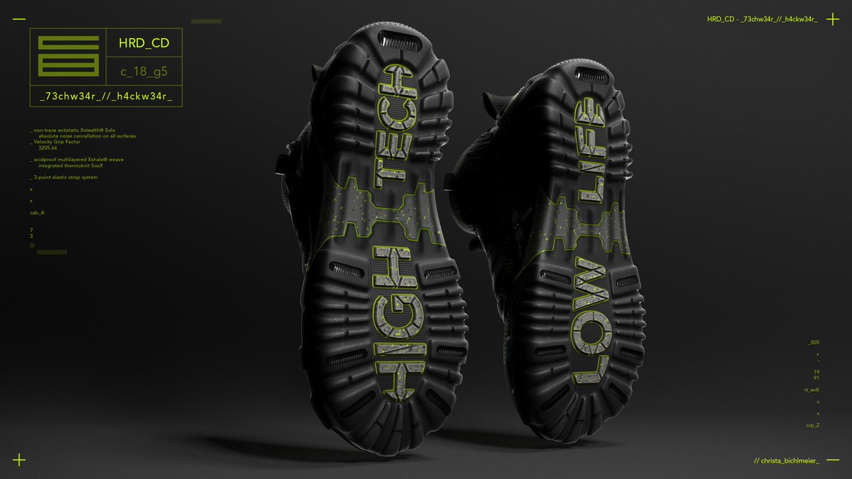 en_cybermachine's tweet photo. Hackwear Shoes, designed for Urban Ninjas, Cyberpunk Rebels, and Dystopian Hacktivists. Concept by Christa Bichlmeier
Cyber Shoes
#inspiration #кибермода #cyberlook #ninjawear #techwearfashion #cyberpunk... https://t.co/jvF2jTZDjq https://t.co/gg4k0rINkv