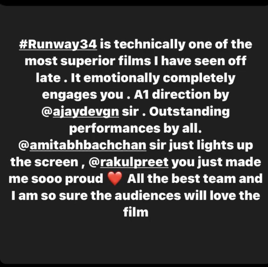 Film Runway 34 Review