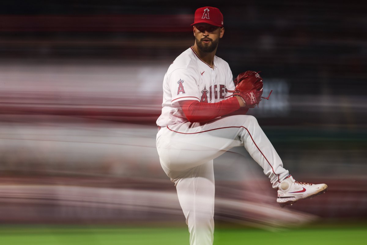 MLB's tweet photo. Keep an eye out for Patrick Sandoval.

9 Ks in 7 IP tonight and he has not allowed an earned run in 3 starts this year. 👀 https://t.co/CdWLjaoveN